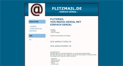 Desktop Screenshot of flitzmail.de